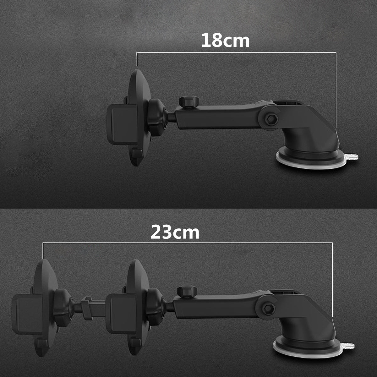 Sturdy Adjustable Long Rod Car Phone Holder – Telescopic Dashboard Suction Mount for Secure Hands-Free Driving - GFMR TradeWorks