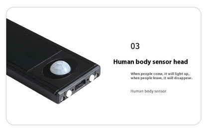 LED Motion Sensor Cabinet Light – Rechargeable, Wireless, Warm & White Light Modes