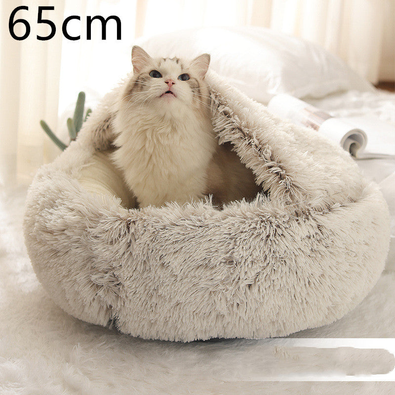 2-in-1 Plush SuperSoft Pet Bed for Dogs & Cats - GFMR TradeWorks