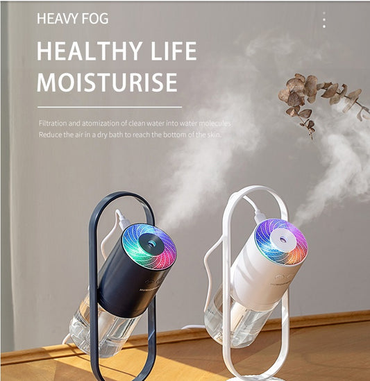 Magic Shadow USB Air Humidifier with Projection Night Light – Ultrasonic Car & Office Air Purifier