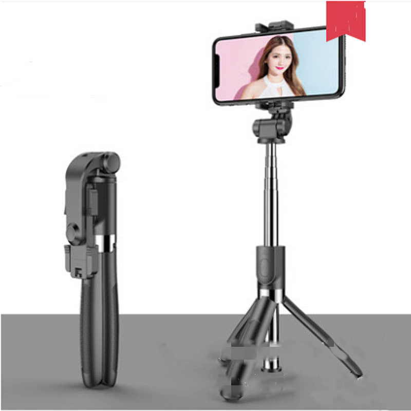 Universal Bluetooth Selfie Stick & Tripod - Live Streaming Ready with Adjustable Triangle Bracket - GFMR TradeWorks