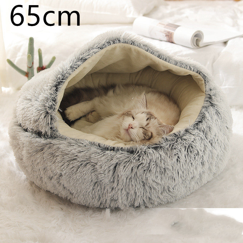 2-in-1 Plush SuperSoft Pet Bed for Dogs & Cats - GFMR TradeWorks