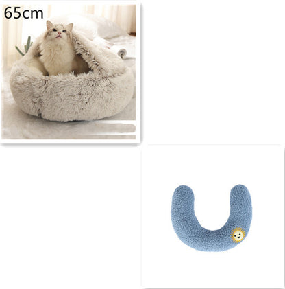 2-in-1 Plush SuperSoft Pet Bed for Dogs & Cats - GFMR TradeWorks