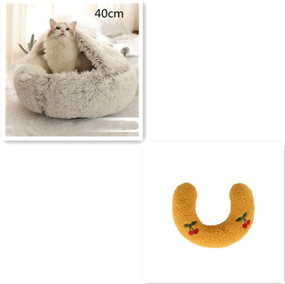 2-in-1 Plush SuperSoft Pet Bed for Dogs & Cats - GFMR TradeWorks