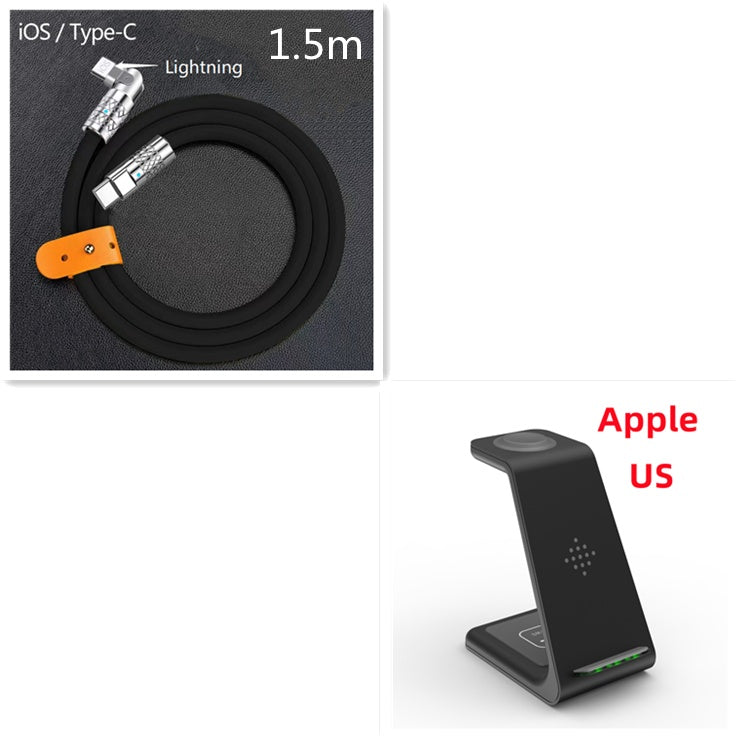3-in-1 Wireless Charging Station – Fast Charge, Sleek Design, All-in-One Convenience! - GFMR TradeWorks