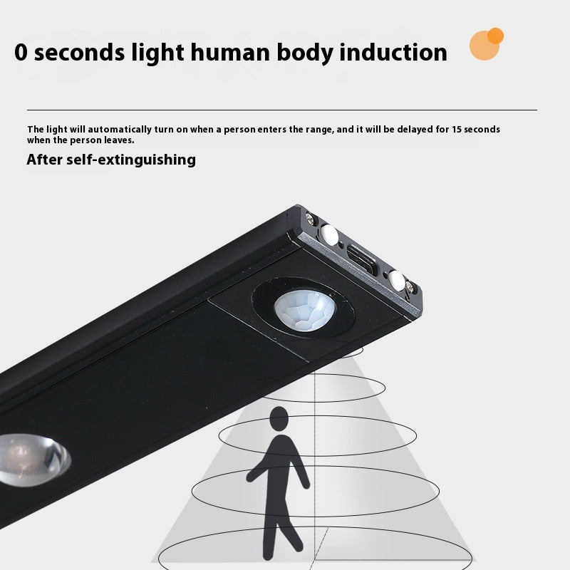 LED Motion Sensor Cabinet Light – Rechargeable, Wireless, Warm & White Light Modes