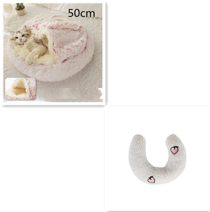 2-in-1 Plush SuperSoft Pet Bed for Dogs & Cats - GFMR TradeWorks