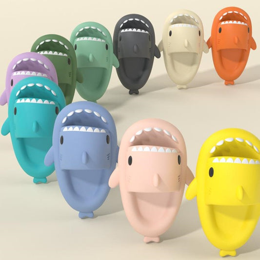 Funny Shark Cartoon Adult Slippers - Indoor & Outdoor Comfort