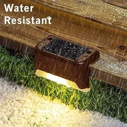 Solar Powered Outdoor Step & Balcony Lights | No-Wiring Waterproof LEDs for Garden, Pathways, Stairs & Home Safety (Pack Of 4 / 8)