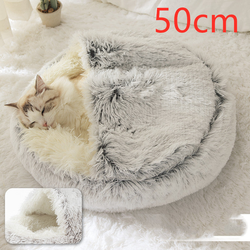 2-in-1 Plush SuperSoft Pet Bed for Dogs & Cats - GFMR TradeWorks