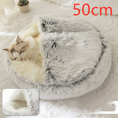 2-in-1 Plush SuperSoft Pet Bed for Dogs & Cats - GFMR TradeWorks