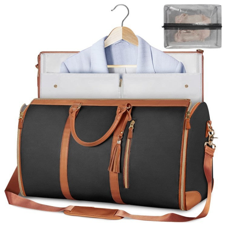 Large Capacity Foldable Travel Duffle Bag — Women’s Waterproof Handbag & Suit Tote