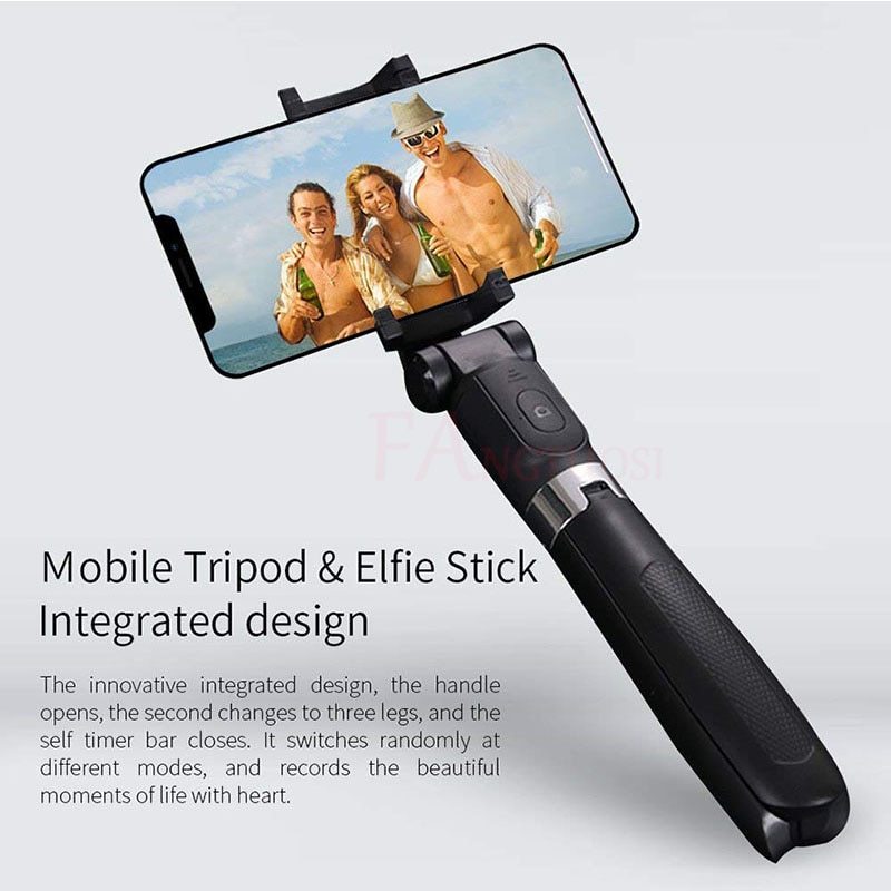 Universal Bluetooth Selfie Stick & Tripod - Live Streaming Ready with Adjustable Triangle Bracket - GFMR TradeWorks
