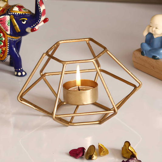 Decorative Handcrafted Metal Tea Light Holder – Elegant Festive & Home Décor Accent
