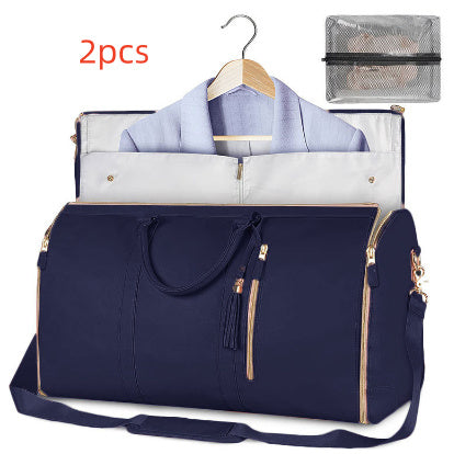 Large Capacity Foldable Travel Duffle Bag — Women’s Waterproof Handbag & Suit Tote