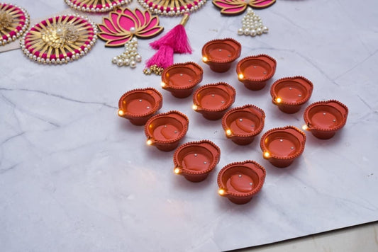 Smokeless LED Water Sensor Diyas – Bright, Safe & Eco-Friendly Glow