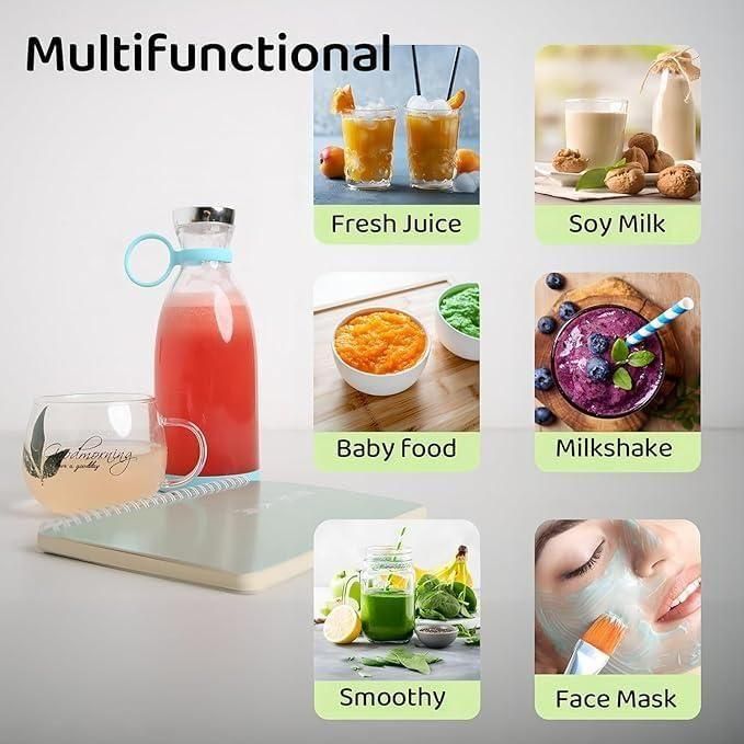 Portable Mini Blender – Travel-Ready USB Juicer for Fresh Drinks Anywhere