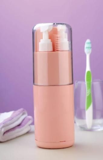 6-in-1 Portable Travel Kit – Toothbrush, Dispenser, Comb, Mirror & Organizer for Smart Travel