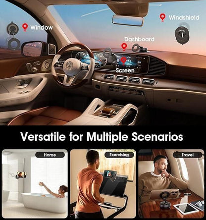 Magnetic Vacuum Suction Phone Holder – Hands-Free, Compact & Ultra-Stable Mount