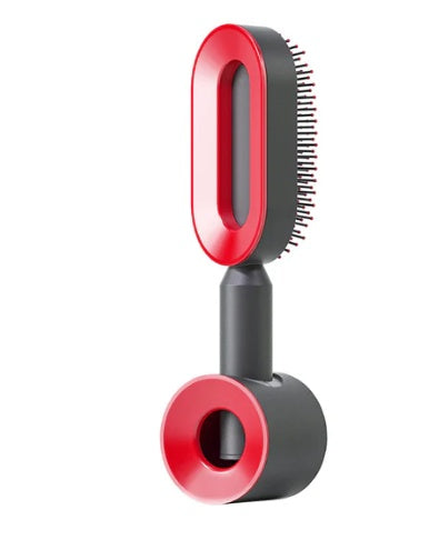 Self-Cleaning Hair Brush for Women — One-Key Hair Removal & Scalp Massage - GFMR TradeWorks
