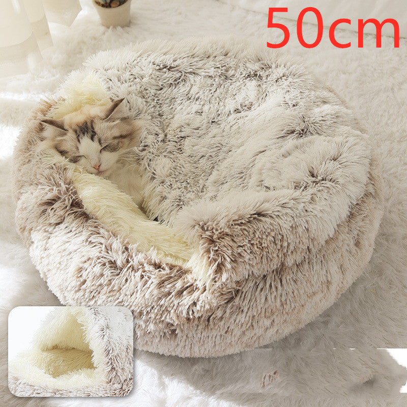 2-in-1 Plush SuperSoft Pet Bed for Dogs & Cats - GFMR TradeWorks