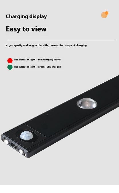 LED Motion Sensor Cabinet Light – Rechargeable, Wireless, Warm & White Light Modes