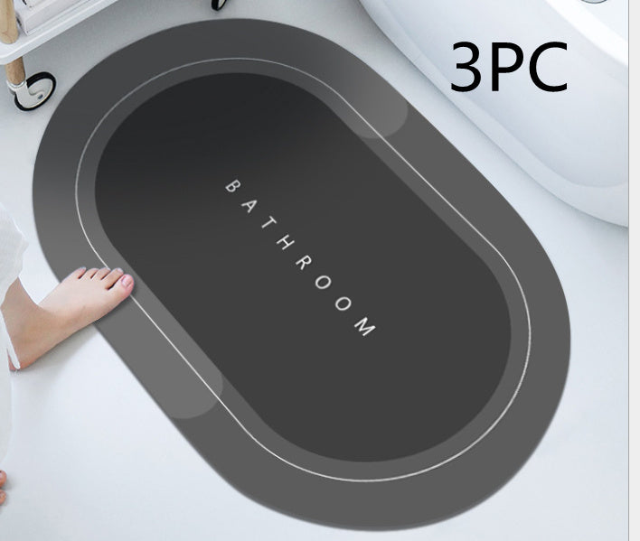 Quick-Dry Bathroom Mat for Instant Comfort and Clean Floors