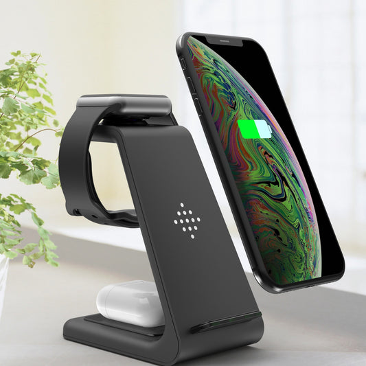 3-in-1 Wireless Charging Station – Fast Charge, Sleek Design, All-in-One Convenience!