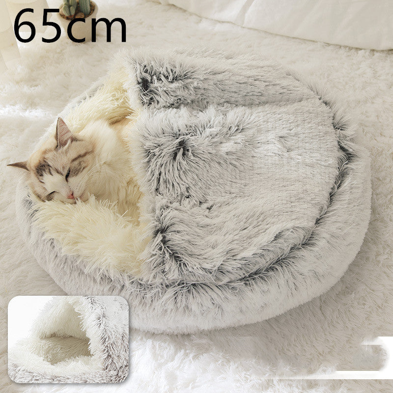2-in-1 Plush SuperSoft Pet Bed for Dogs & Cats - GFMR TradeWorks