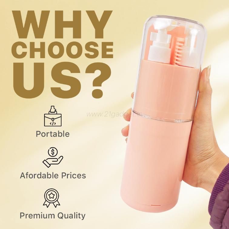 6-in-1 Portable Travel Kit – Toothbrush, Dispenser, Comb, Mirror & Organizer for Smart Travel