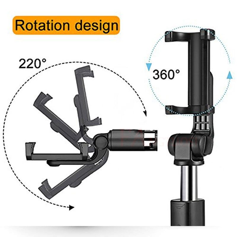 Universal Bluetooth Selfie Stick & Tripod - Live Streaming Ready with Adjustable Triangle Bracket - GFMR TradeWorks