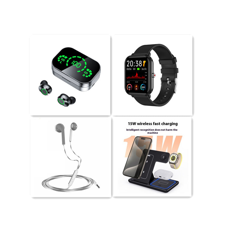 Wireless Bluetooth-compatible Headset TWS Large Screen Smart Digital Display In Ear Breathing Light - GFMR TradeWorks