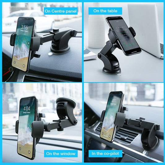 Sturdy Adjustable Long Rod Car Phone Holder – Telescopic Dashboard Suction Mount for Secure Hands-Free Driving - GFMR TradeWorks