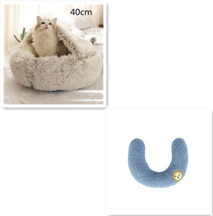 2-in-1 Plush SuperSoft Pet Bed for Dogs & Cats - GFMR TradeWorks