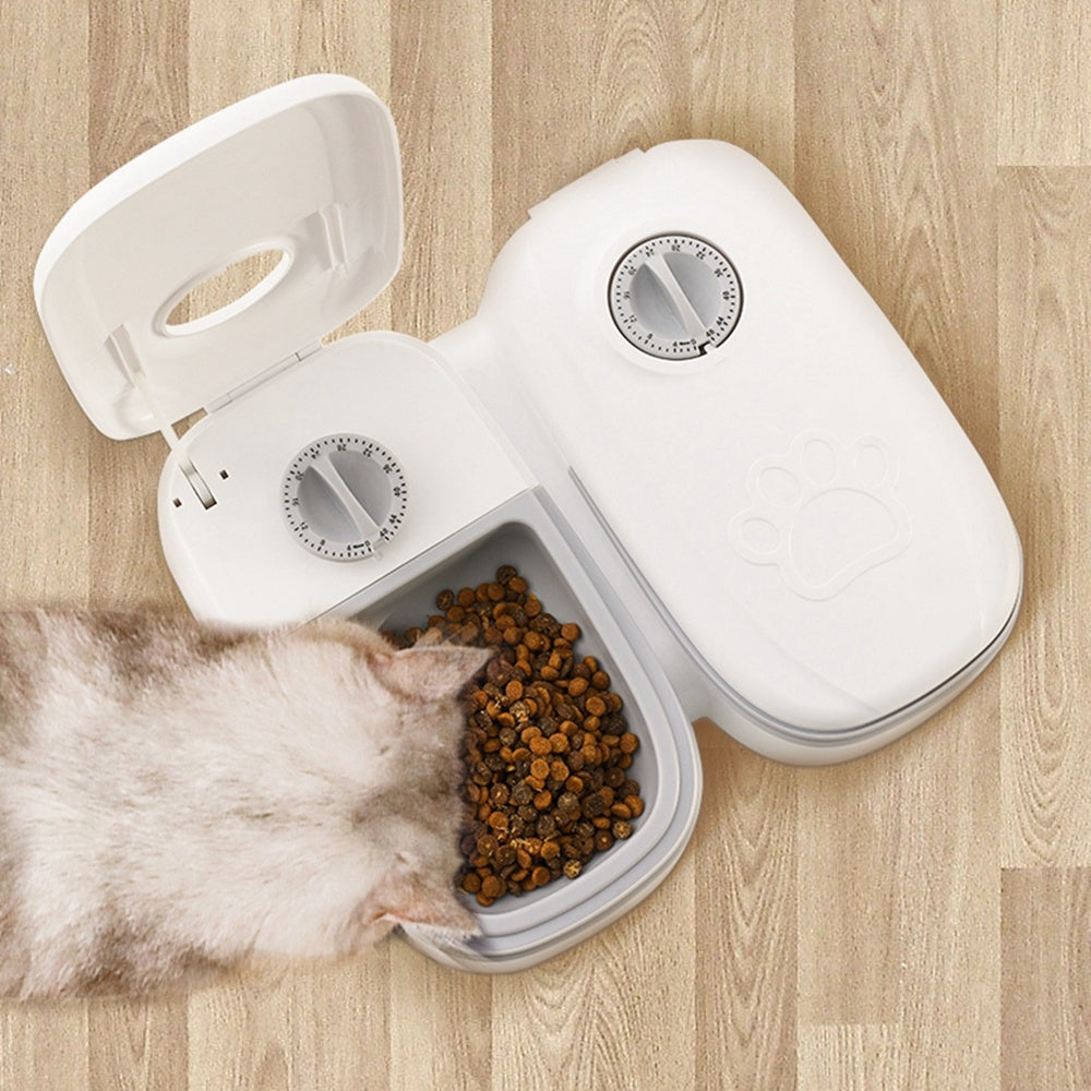 Smart Automatic Pet Feeder with Timer & Stainless Steel Bowl — Perfect for Cats & Dogs