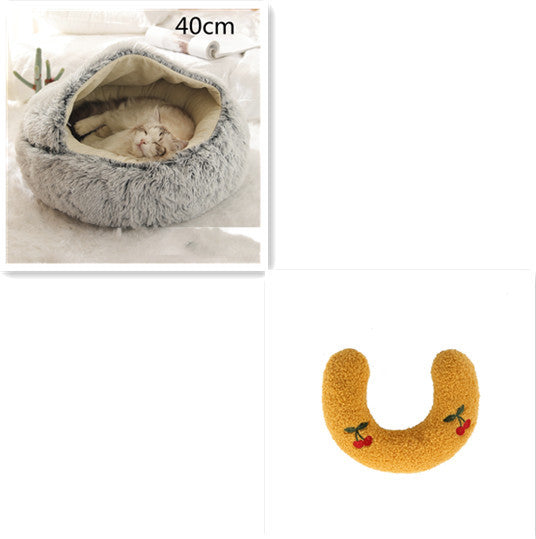 2-in-1 Plush SuperSoft Pet Bed for Dogs & Cats - GFMR TradeWorks