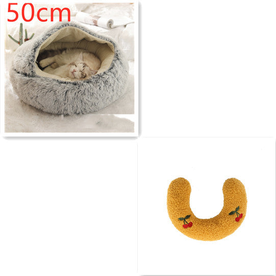 2-in-1 Plush SuperSoft Pet Bed for Dogs & Cats - GFMR TradeWorks