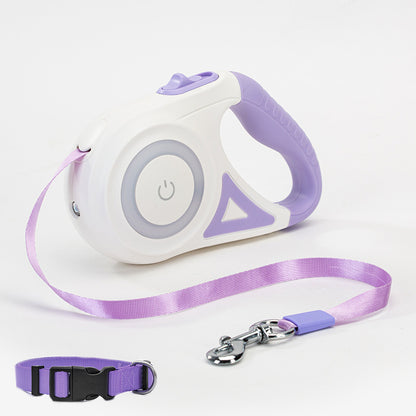 All-in-One Dog Leash & Collar Set – Retractable, LED-Equipped, Tangle-Free - GFMR TradeWorks