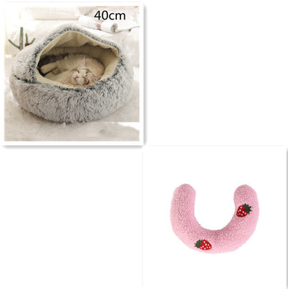 2-in-1 Plush SuperSoft Pet Bed for Dogs & Cats - GFMR TradeWorks