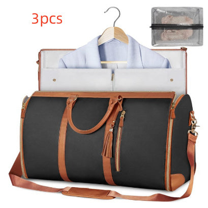 Large Capacity Foldable Travel Duffle Bag — Women’s Waterproof Handbag & Suit Tote