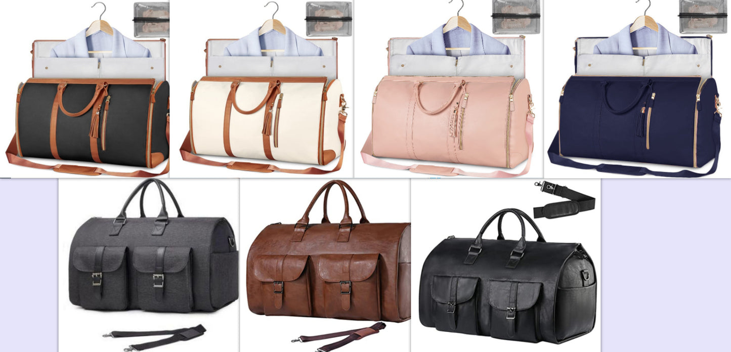 Large Capacity Foldable Travel Duffle Bag — Women’s Waterproof Handbag & Suit Tote