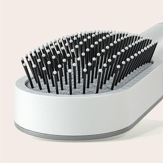 Self-Cleaning Hair Brush for Women — One-Key Hair Removal & Scalp Massage - GFMR TradeWorks