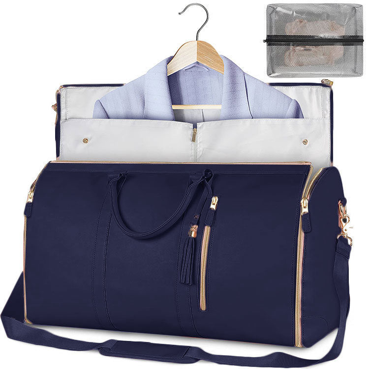 Large Capacity Foldable Travel Duffle Bag — Women’s Waterproof Handbag & Suit Tote