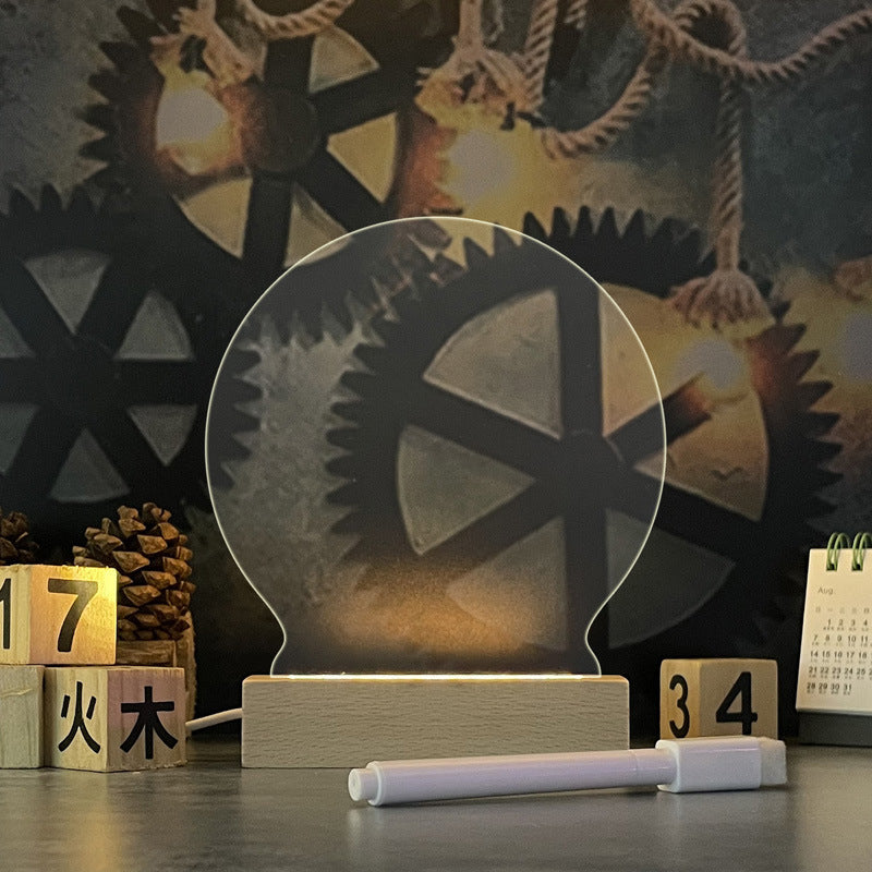 Creative LED Message Lamp with Pen – Perfect Gift & Home Decoration Night Light
