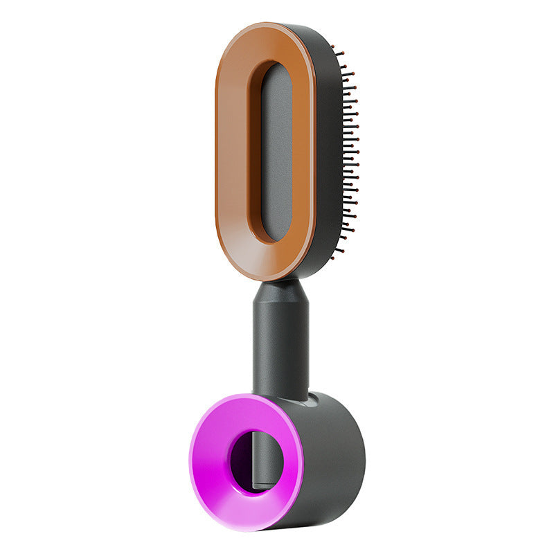 Self-Cleaning Hair Brush for Women — One-Key Hair Removal & Scalp Massage - GFMR TradeWorks