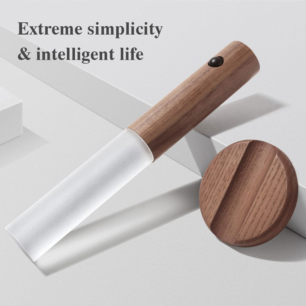 Magnetic Wooden Motion Sensor Night Light – Elegant USB Wall Lamp for Cabinets, Corridors, and More - GFMR TradeWorks