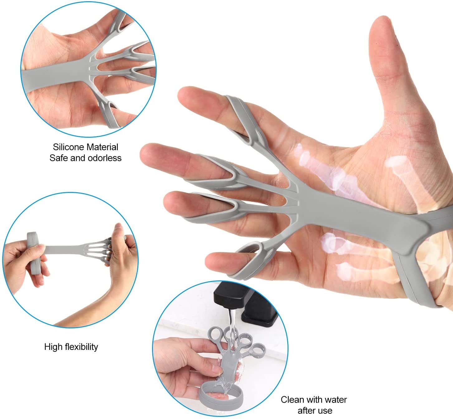 Silicone Hand Grip & Finger Stretcher – Arthritis & Pain Relief Trainer - GFMR TradeWorks