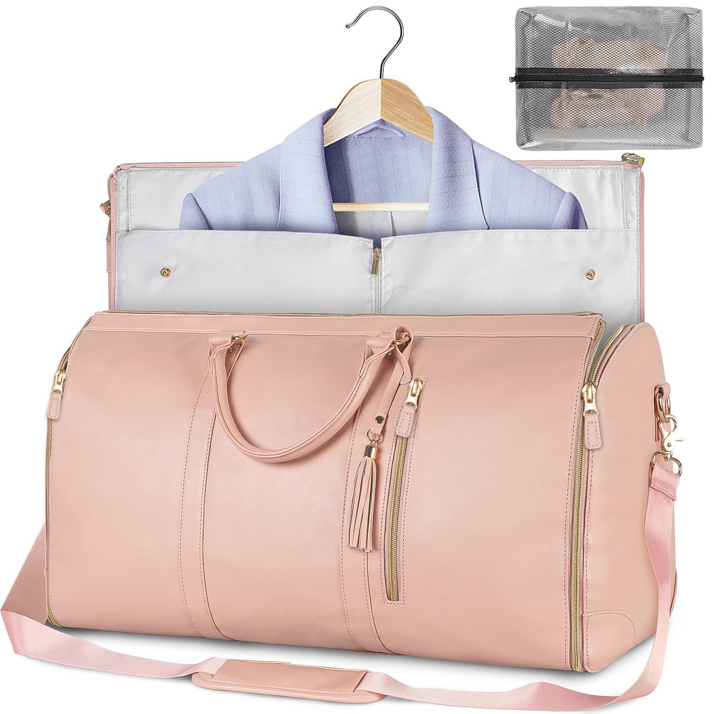 Large Capacity Foldable Travel Duffle Bag — Women’s Waterproof Handbag & Suit Tote