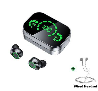 Wireless Bluetooth-compatible Headset TWS Large Screen Smart Digital Display In Ear Breathing Light - GFMR TradeWorks