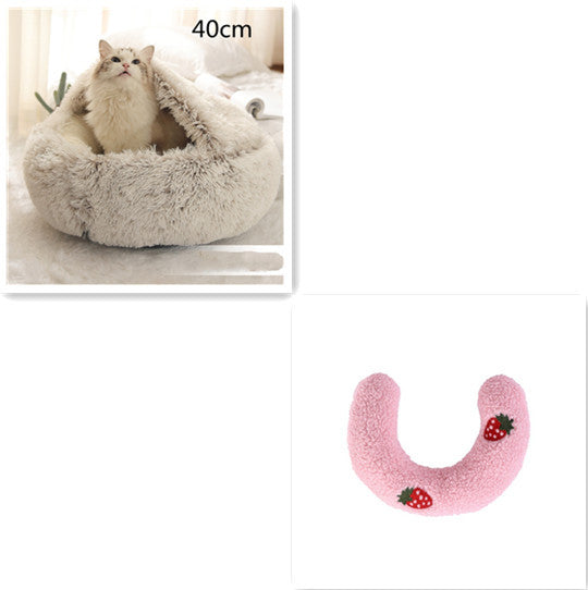 2-in-1 Plush SuperSoft Pet Bed for Dogs & Cats - GFMR TradeWorks